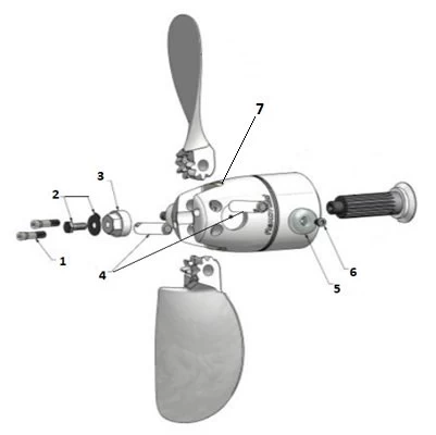 sailboat folding propeller